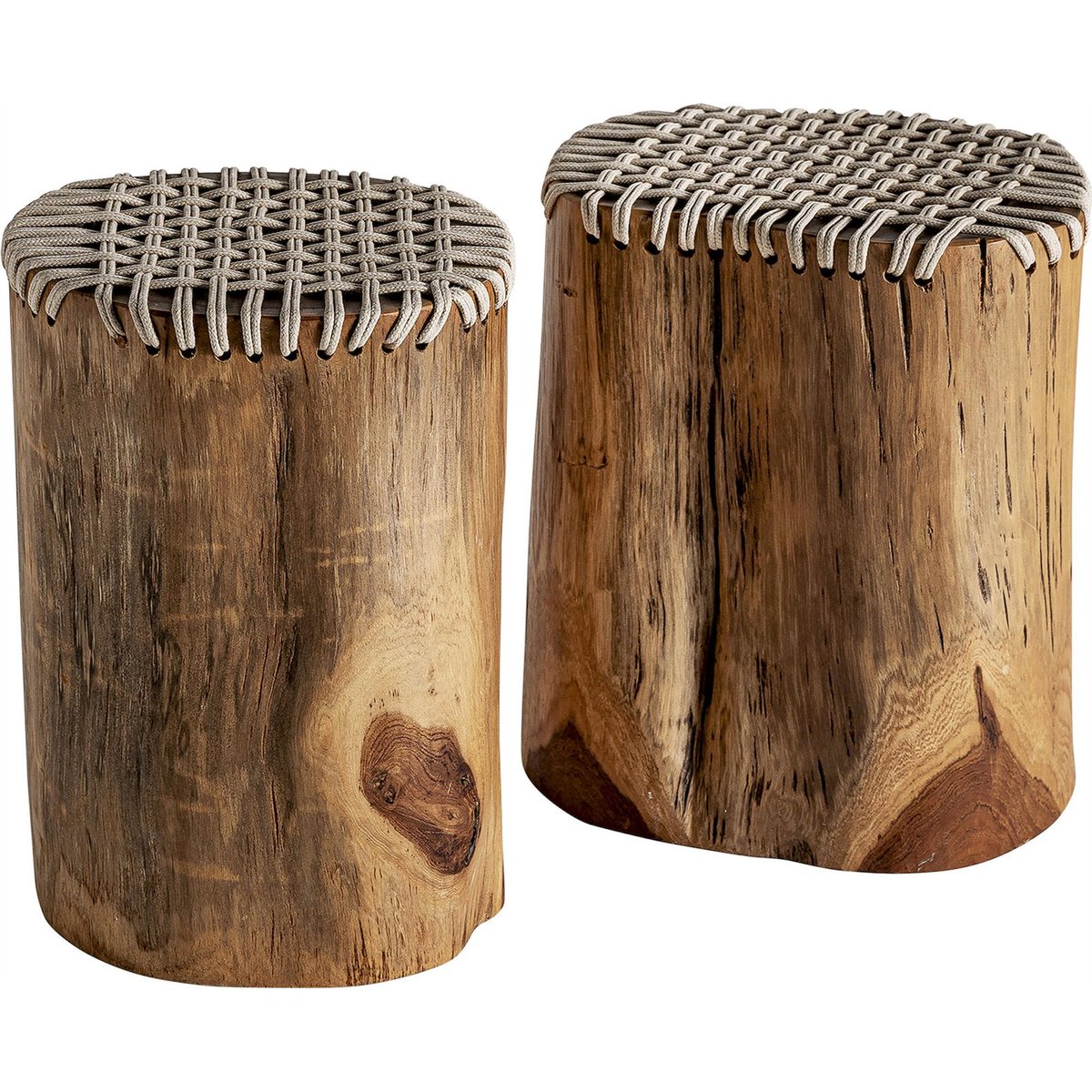 Table d'appoint en bois de suar marron bois naturel, RECOLLECTION