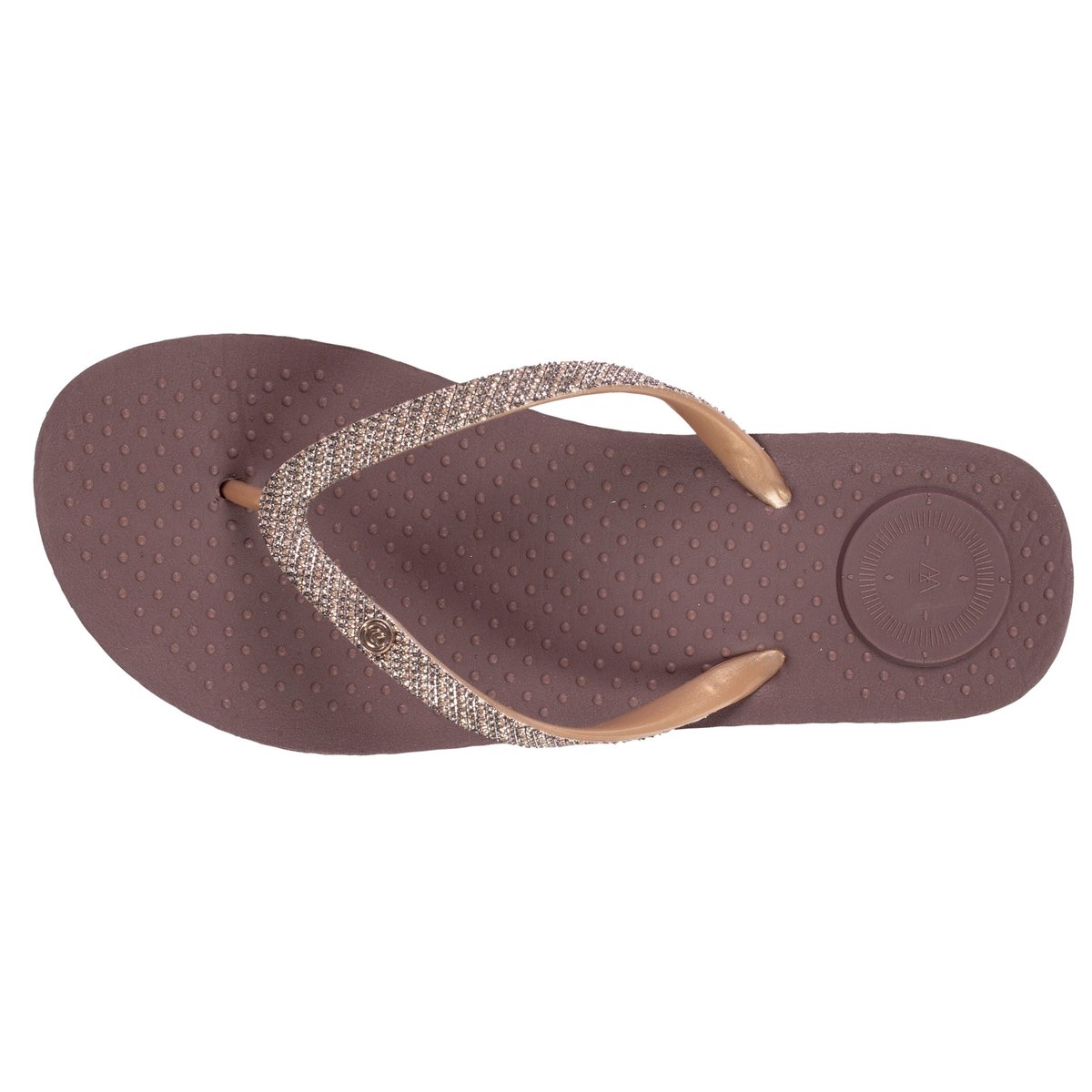 Tongs souples, légères, résistantes à l'affaissement et durable. brun, ISOTONER