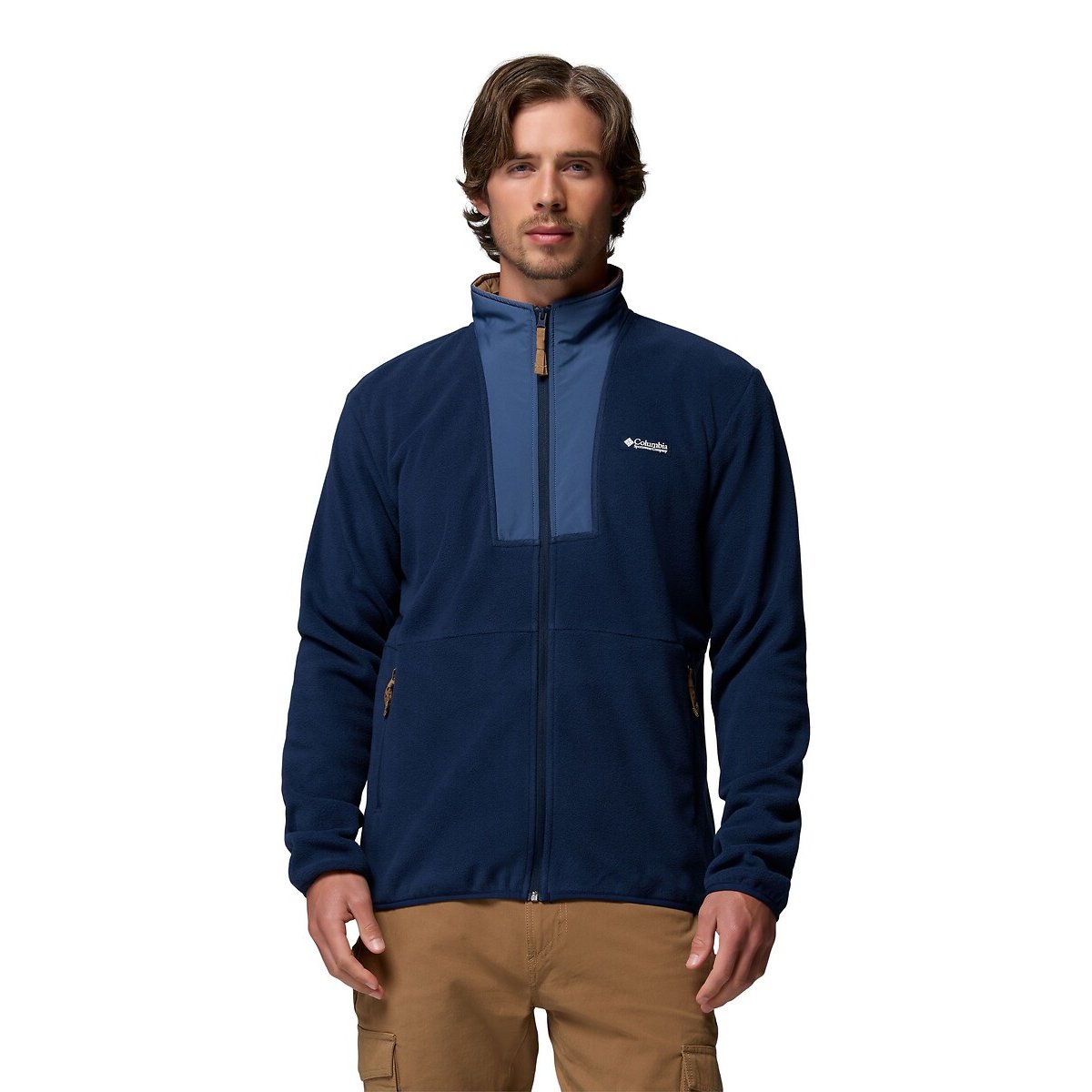 Fleece met opstaande kraag en rits, Sequoia Grove marineblauw, COLUMBIA