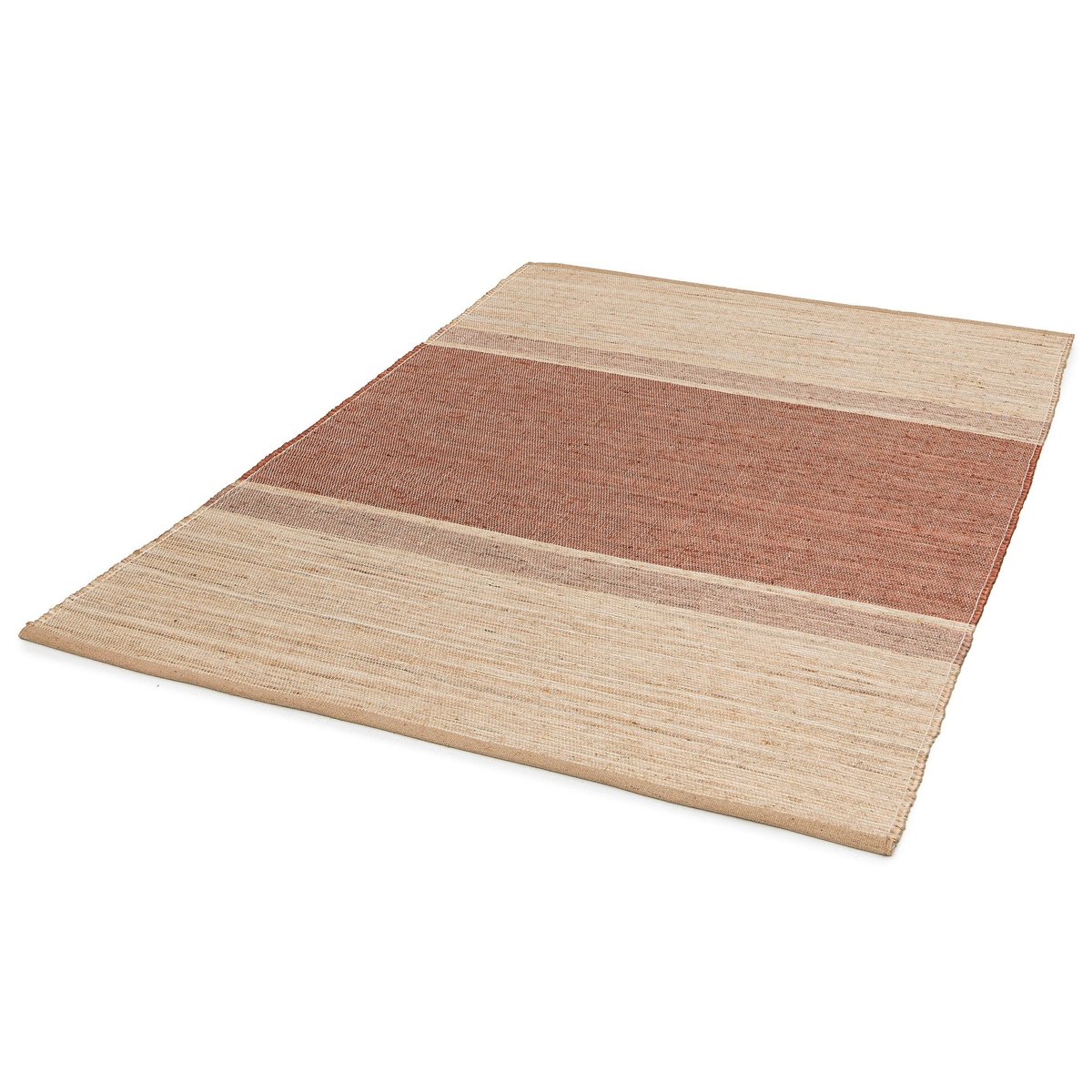 Tapis design en jute tissé main CIGALE brun naturel, AFK LIVING