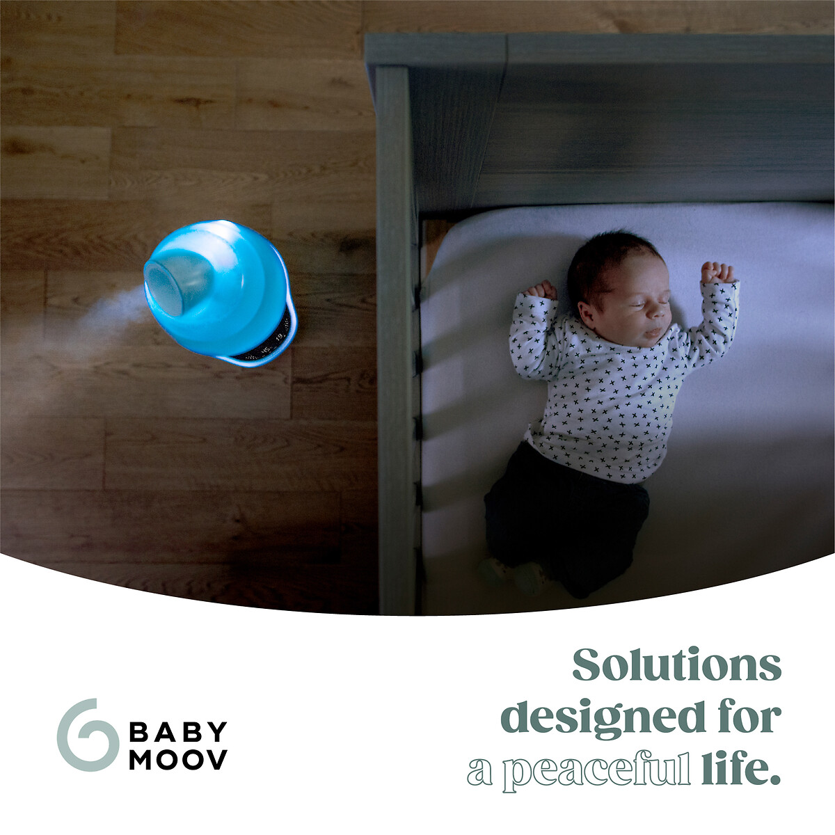 Humidificateur à vapeur froide hygro plus bleu, BABYMOOV