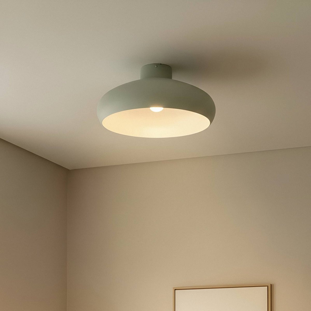 Plafonnier en métal moderne, Elover vert clair, LINDBY