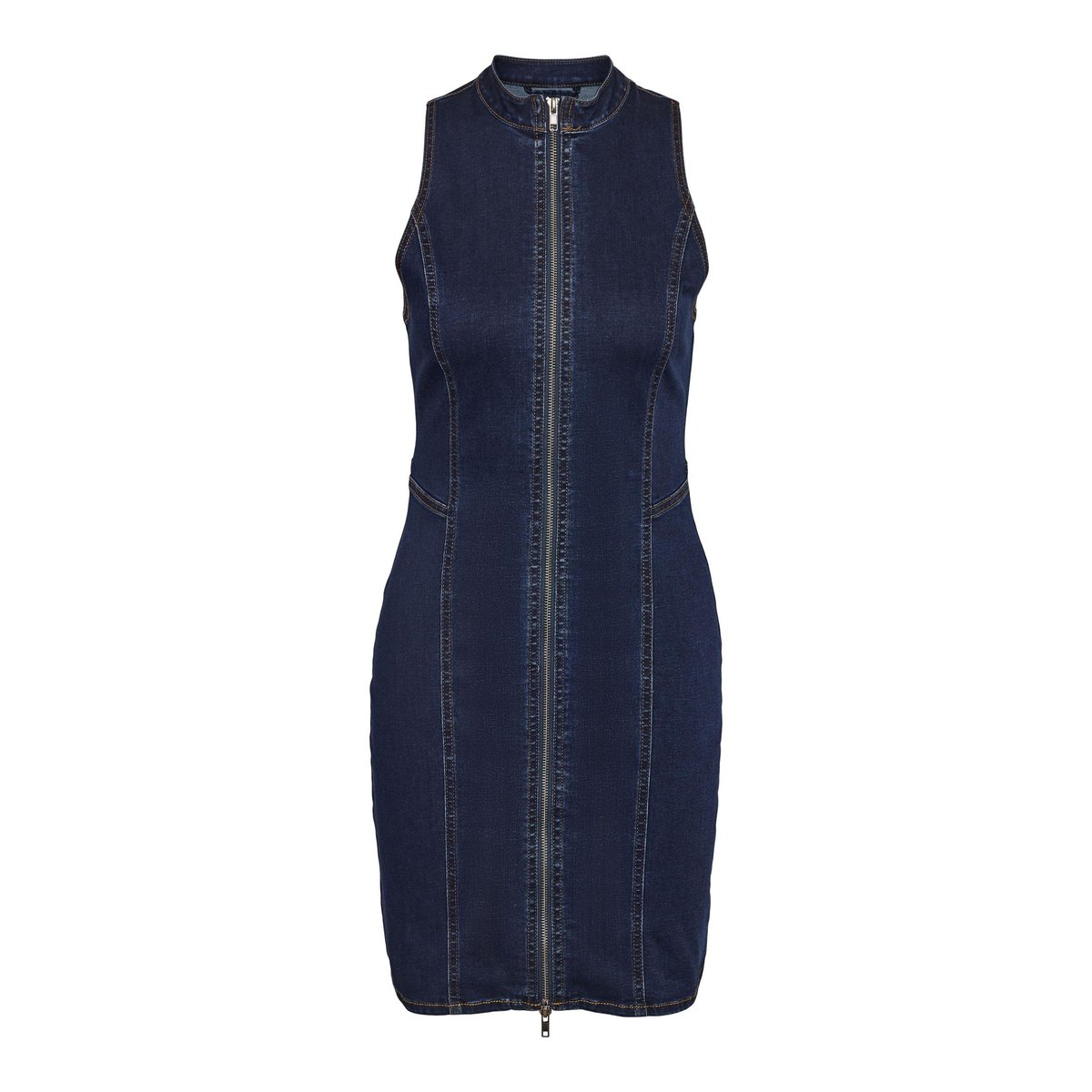 Mini-Robe dark blue denim, NOISY MAY