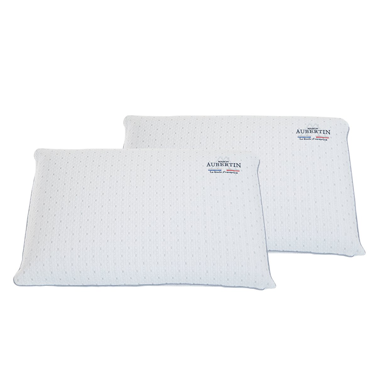 Lot de 2 Oreillers Malva ergonomique 60x40cm blanc, MAISON AUBERTIN