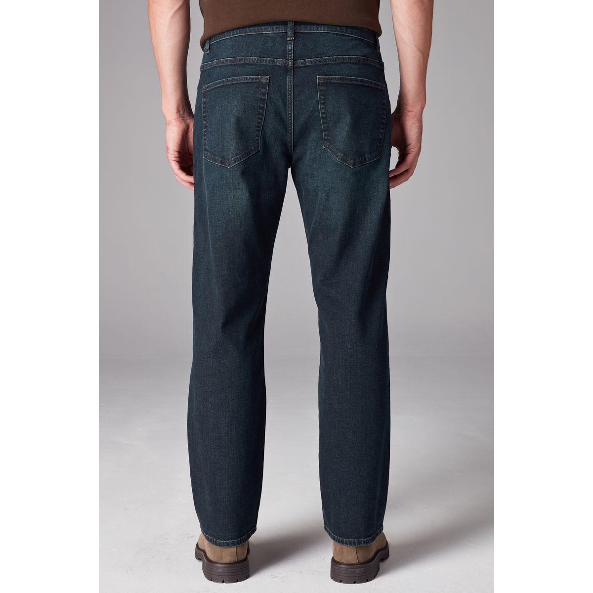 Jean coupe droite classique, lot de 1 bleu foncé délavé, NEXT