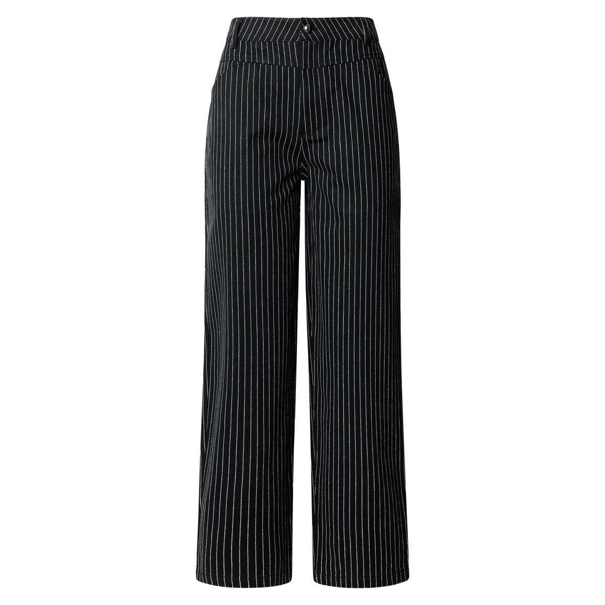 Pantalon Droit À Rayures Diplomatiques noir, PEPE JEANS
