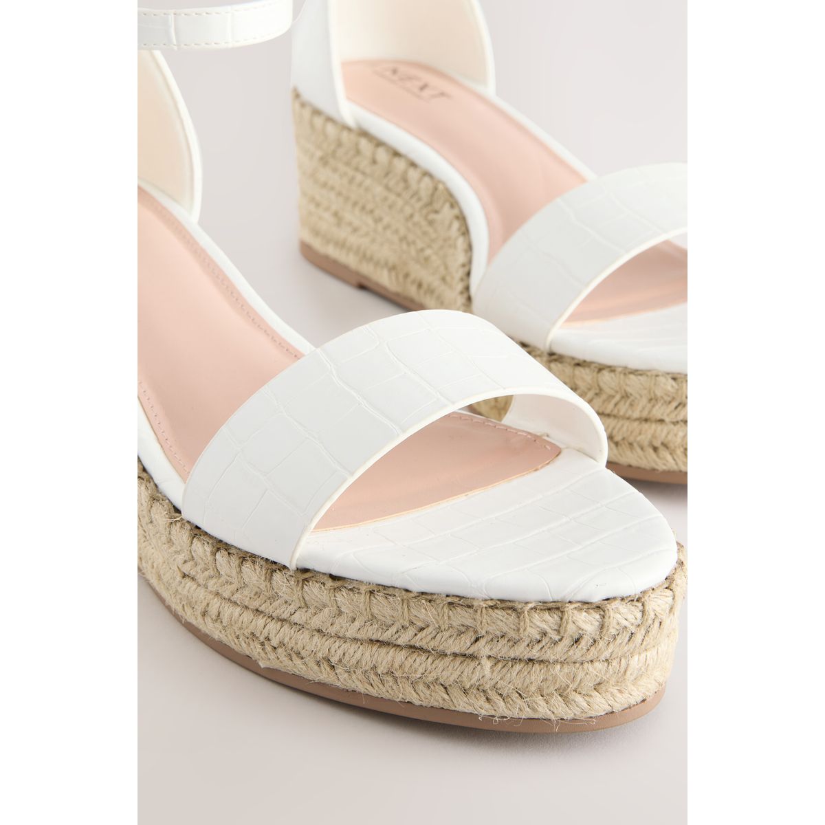 Espadrilles compensées blanc, NEXT