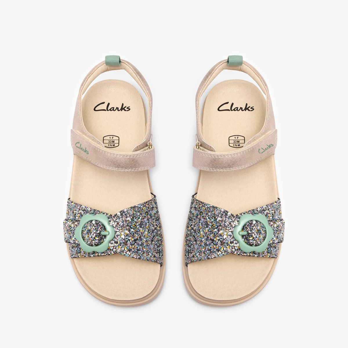 Sandales Synthétique TWIXIE FLORA K beige, CLARKS