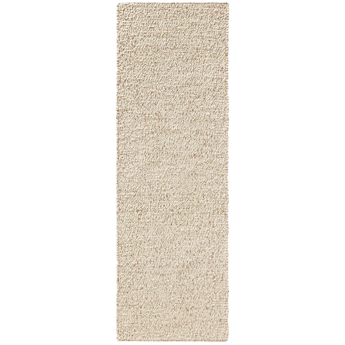 Tapis de couloir en laine tissé main PATCH marron, BENUTA