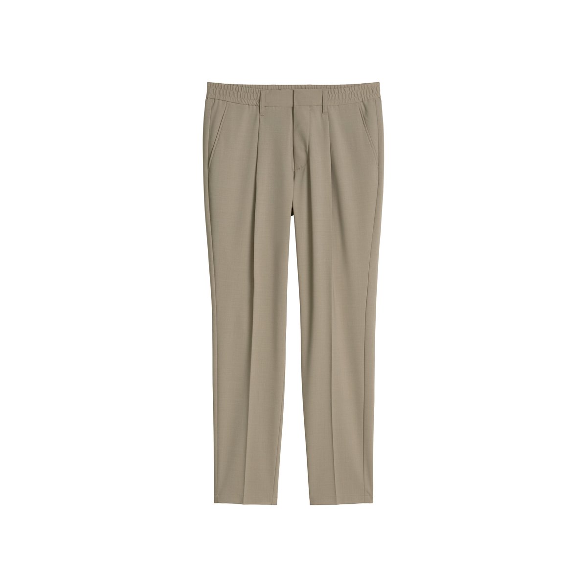 Pantalon Modèle Morot Jogger DFB Travel Collection en Technical Wool Blend léger marron, MARC O'POLO