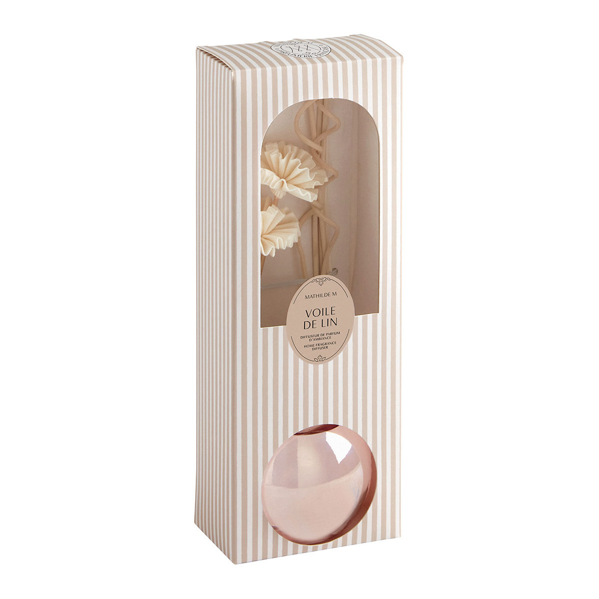 Diffuseur de parfum Voile de Lin JARDIN DE FANTAISIES rose, MATHILDE M