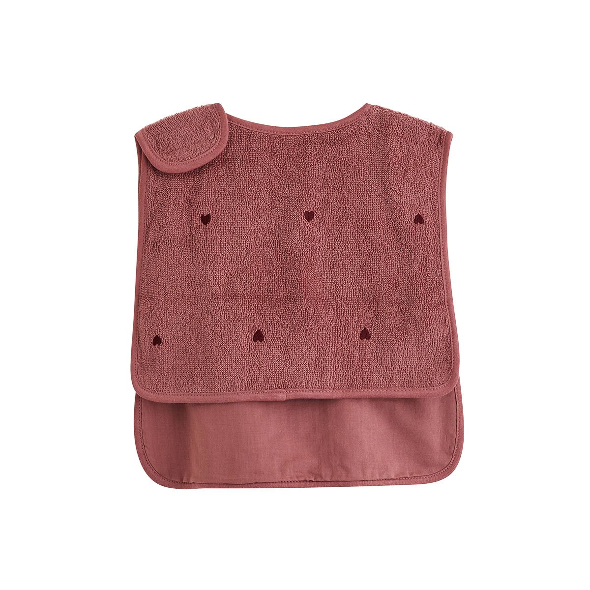 Lot de 2 bavoirs bébé en éponge Aimée rose, PETIT BEGUIN