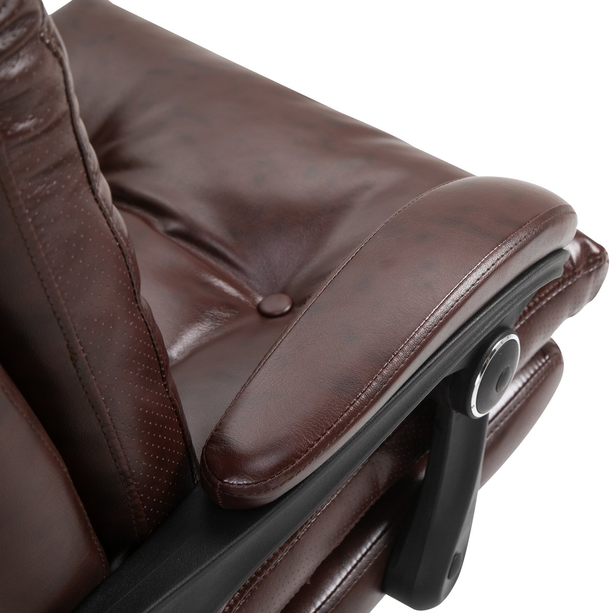 Chaise de bureau Polyuréthane Marron marron, HOMCOM