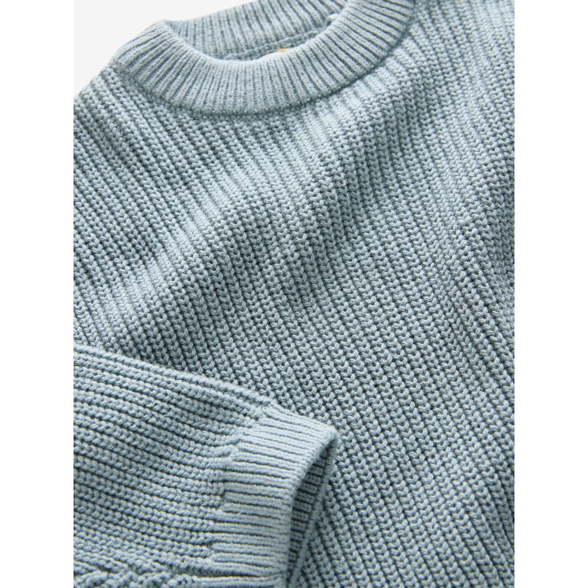 Pull ras du cou en maille bleu, NEXT