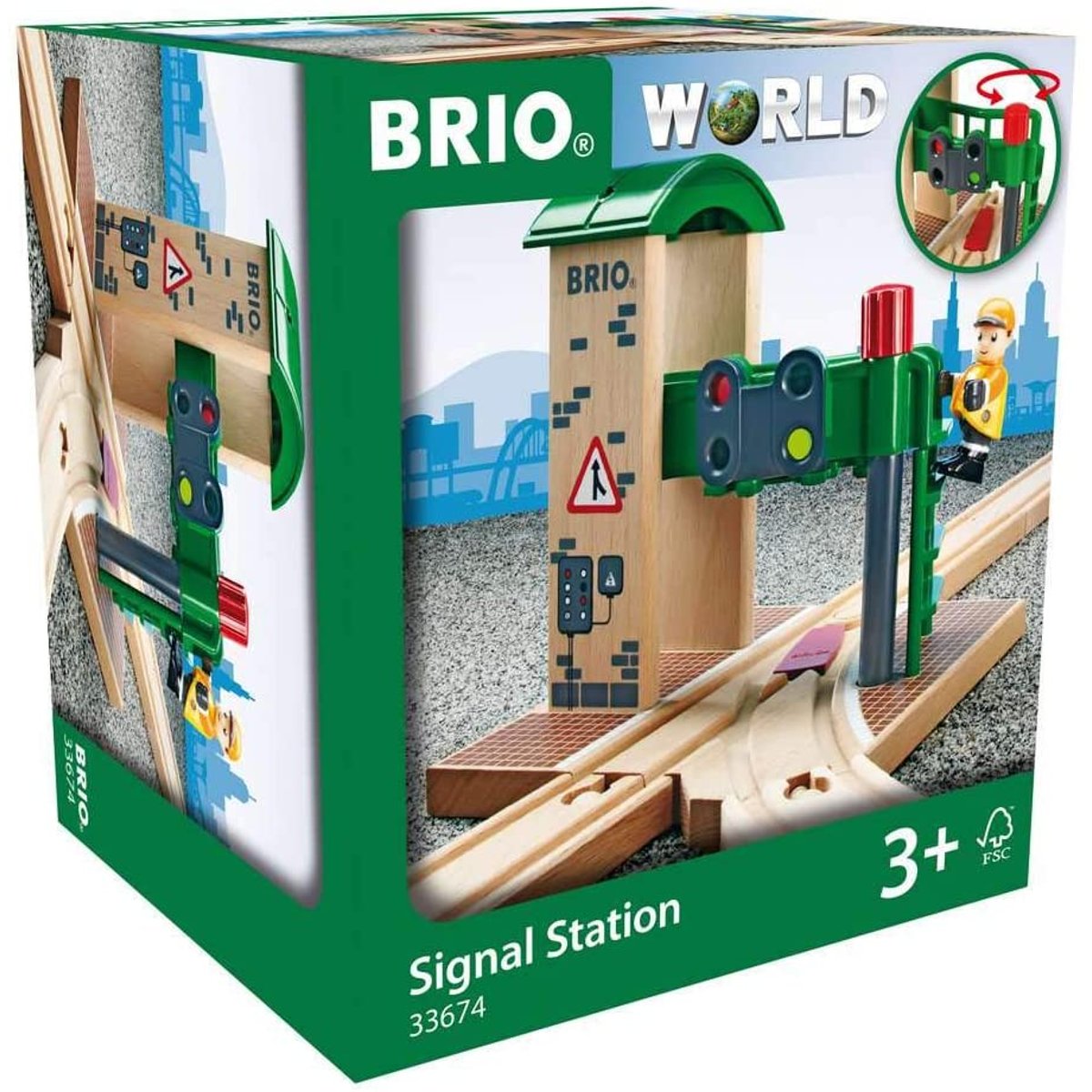 Station de contrôle et d'aiguillage multicolore, BRIO