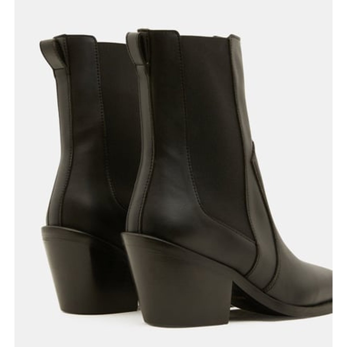 Bottines À Talons Faustine Style Western Pu Vegan noir, STUDIO CELESTE