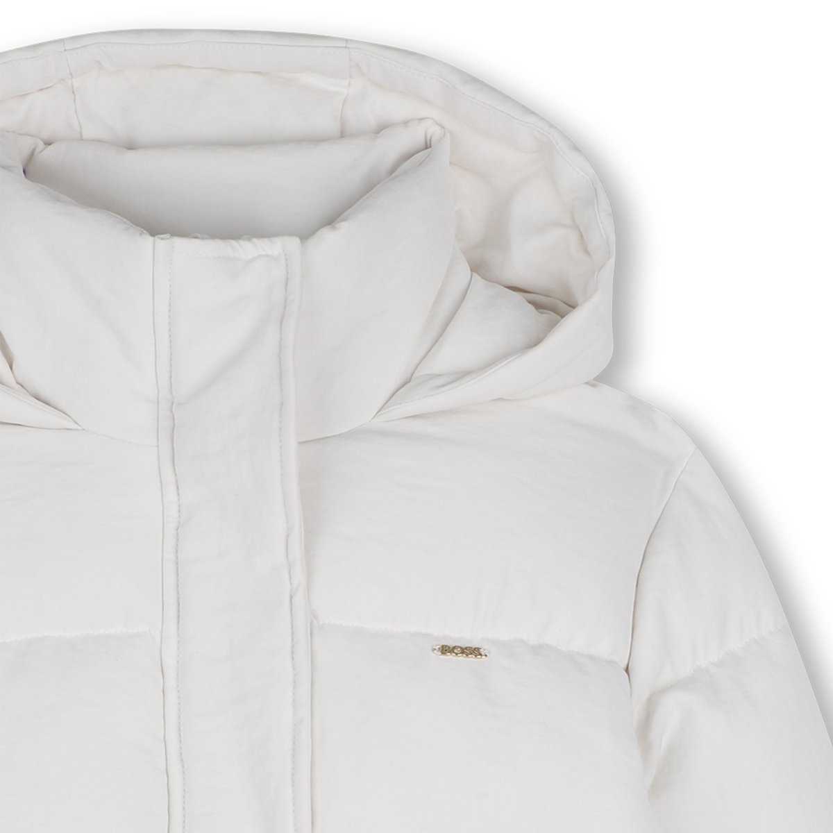 Doudoune à capuche ivory, BOSS KIDSWEAR