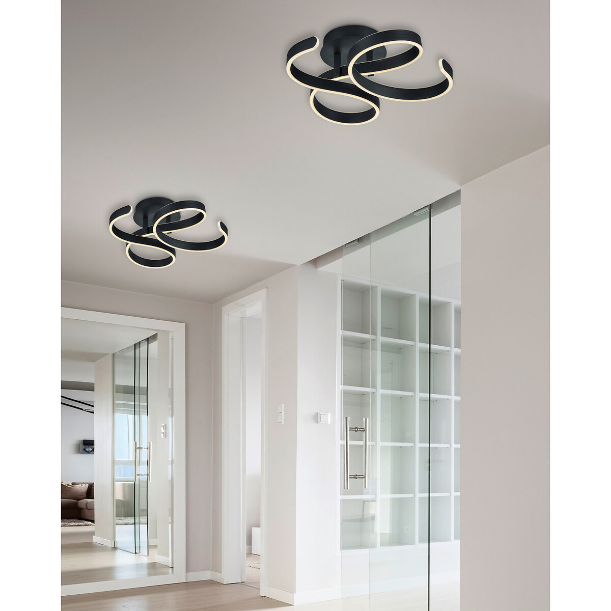 Plafond de teto Francis, TRIO Lighting antracite, TRIO LIGHTING