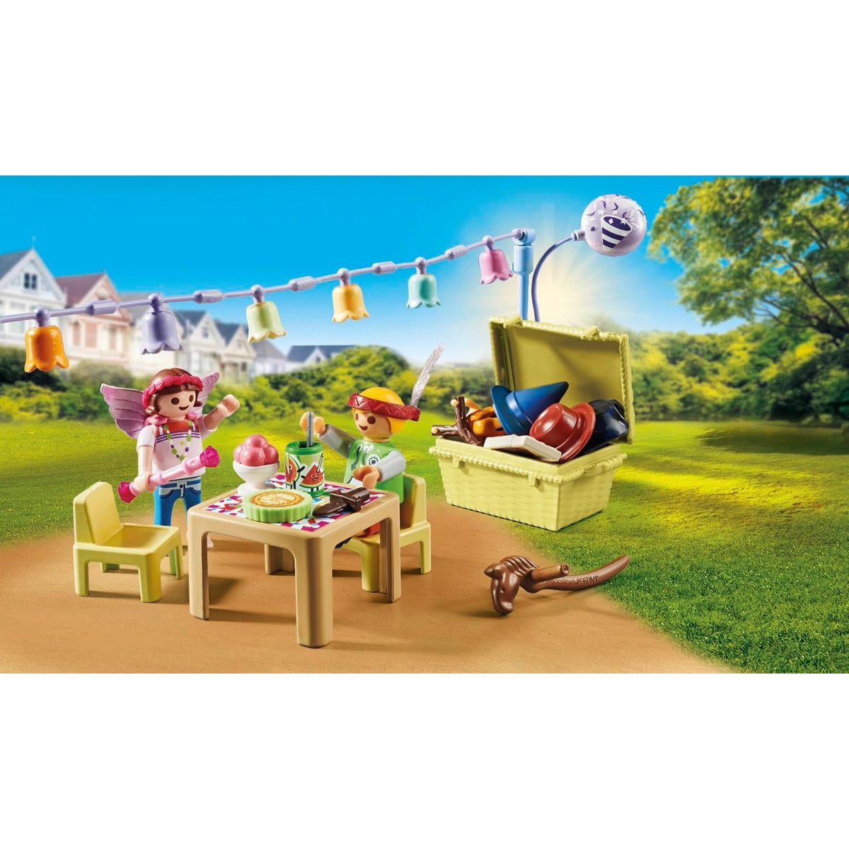 myLifeEnfants avec décorations de fête multicolore, PLAYMOBIL