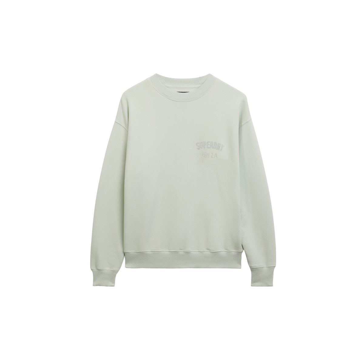 Sweat ras du cou ample Sport Luxe bleu fumé, SUPERDRY