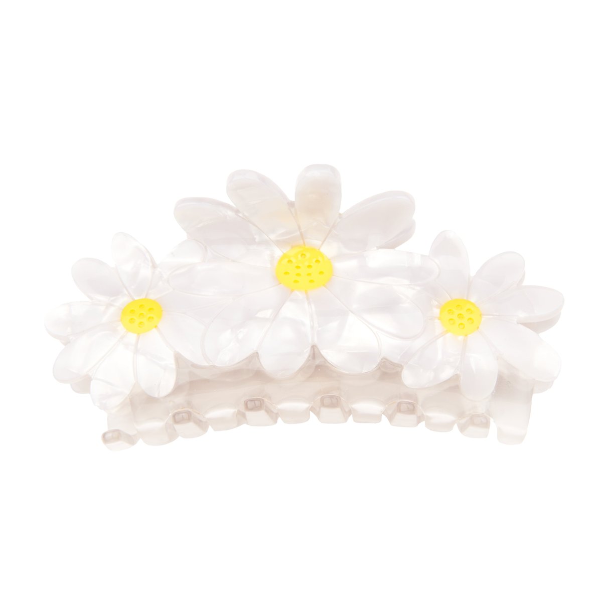 Pince à cheveux Trio PÂQUERETTE blanc nacré, COUCOU SUZETTE