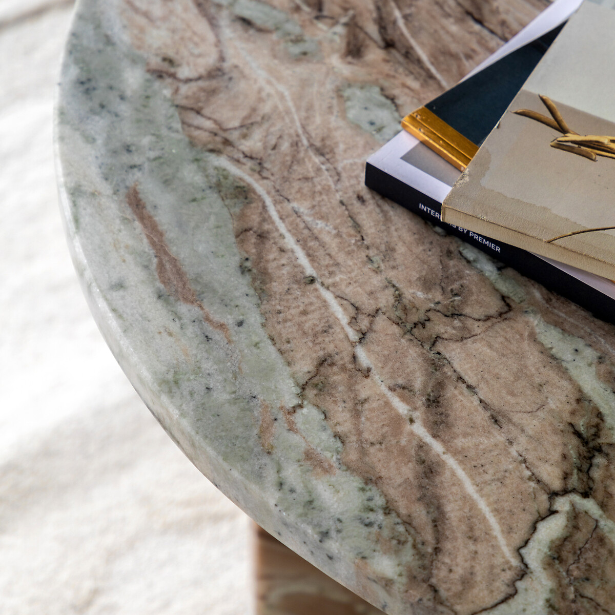Addison Sculptural Marble Coffee Table natural, ÉDITÉ