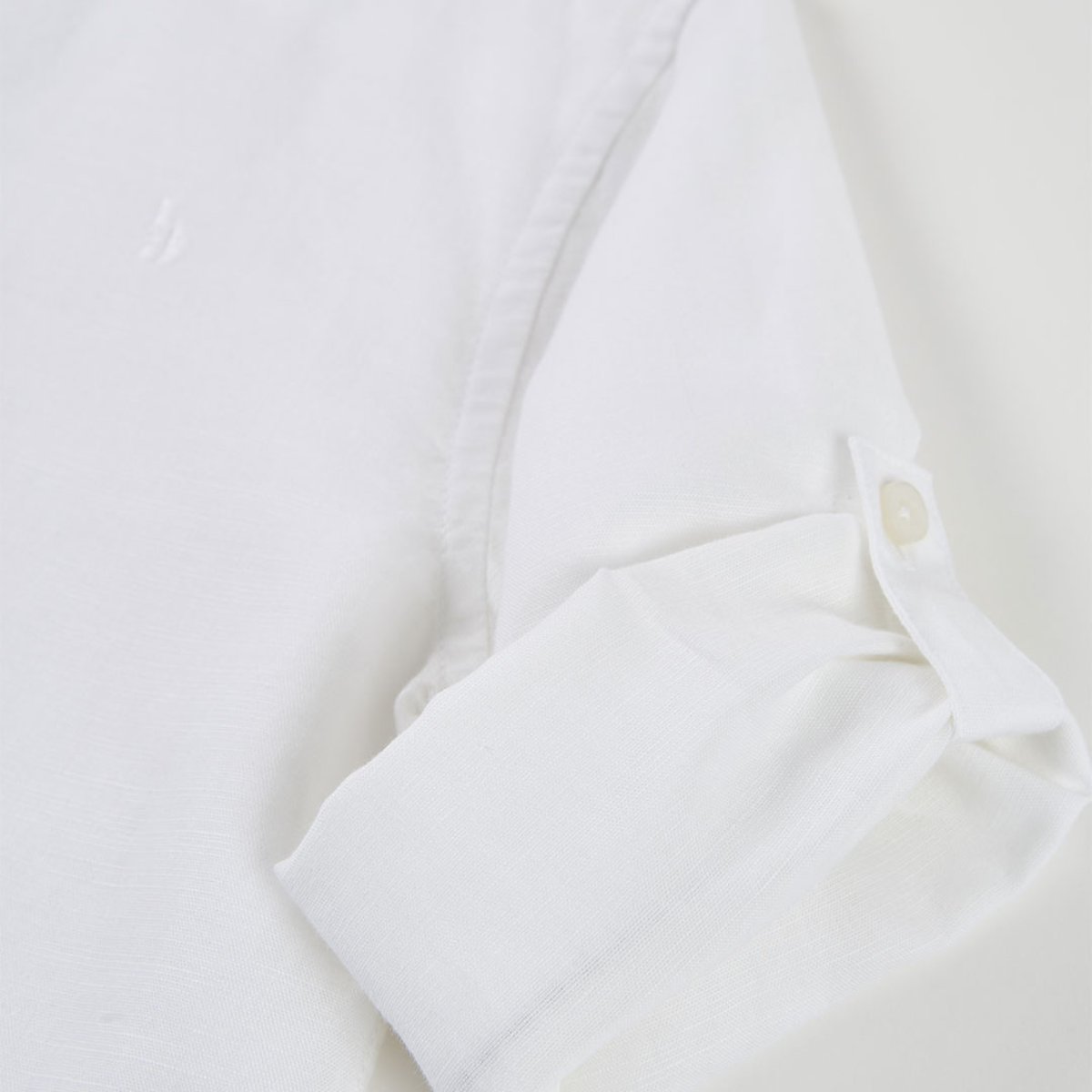 Chemise lin mancs longues blanc, BOBOLI