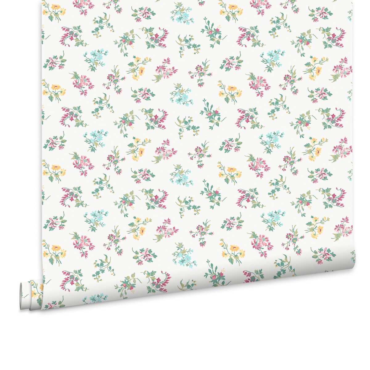 Papier peint Bouquets fleuris Keeleigh Posy multicolore, LAURA ASHLEY