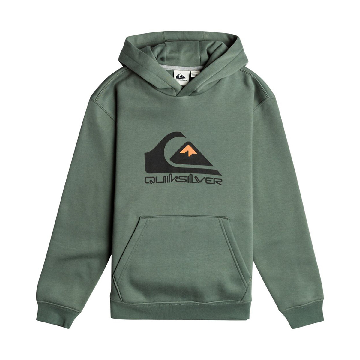 Sweat à capuche en molleton vert, QUIKSILVER