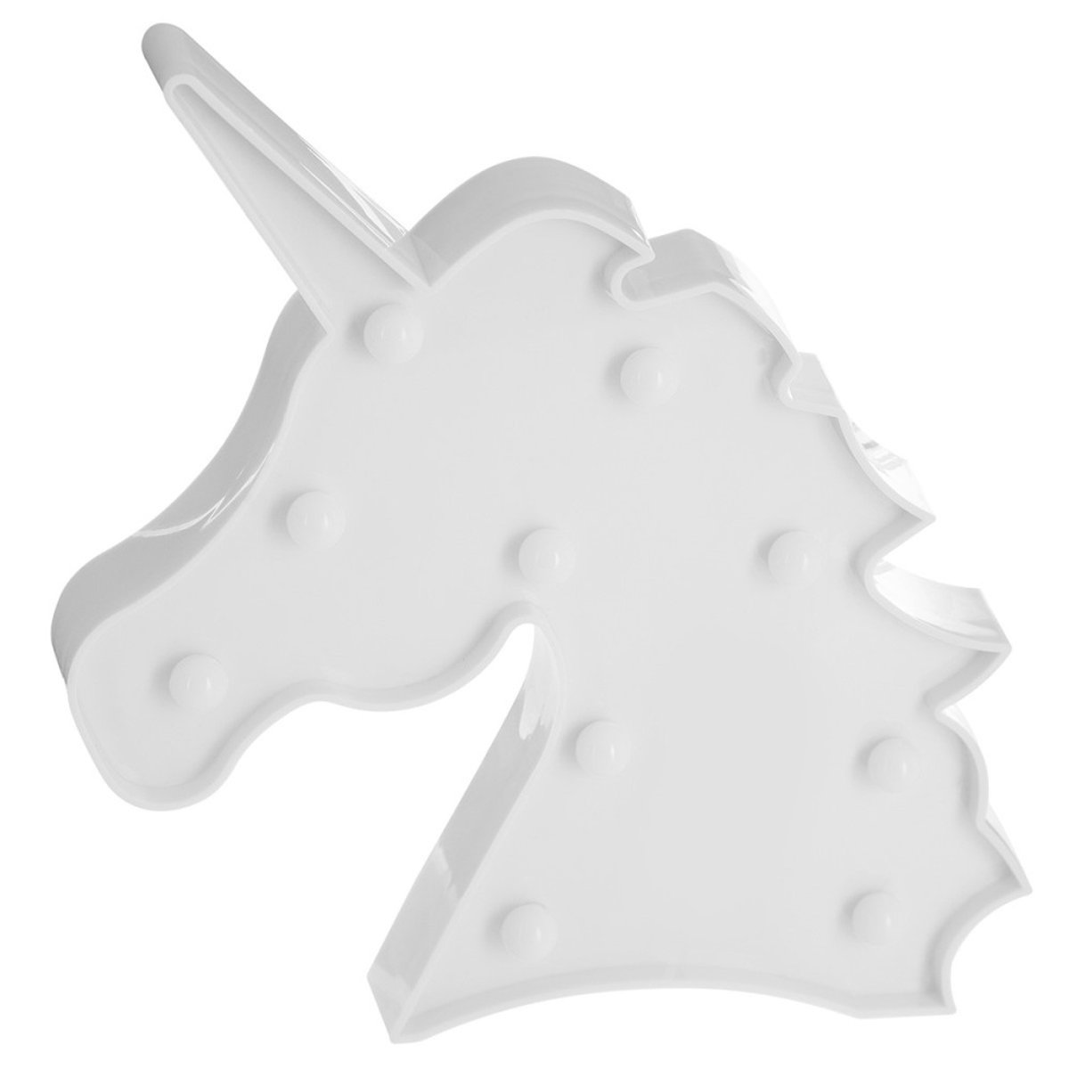 Tête De Licorne Led Blanc blanc, ATMOSPHERA
