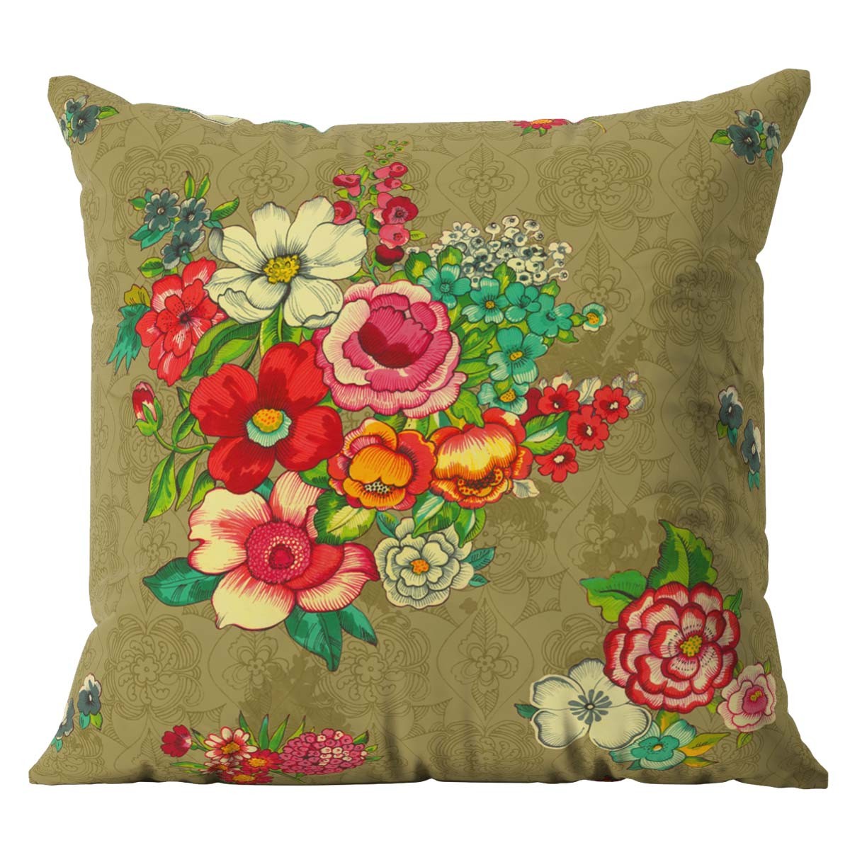 Housse de coussin extérieur HANAMI jaune, VENT DE BOHÈME