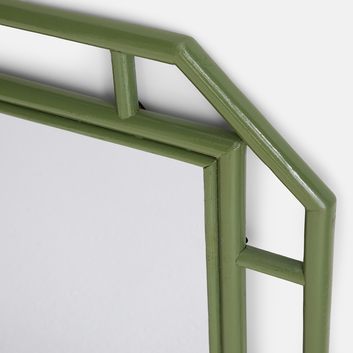Miroir en rotin laqué, 50 x 60 cm, ROMIA vert, LA REDOUTE INTERIEURS