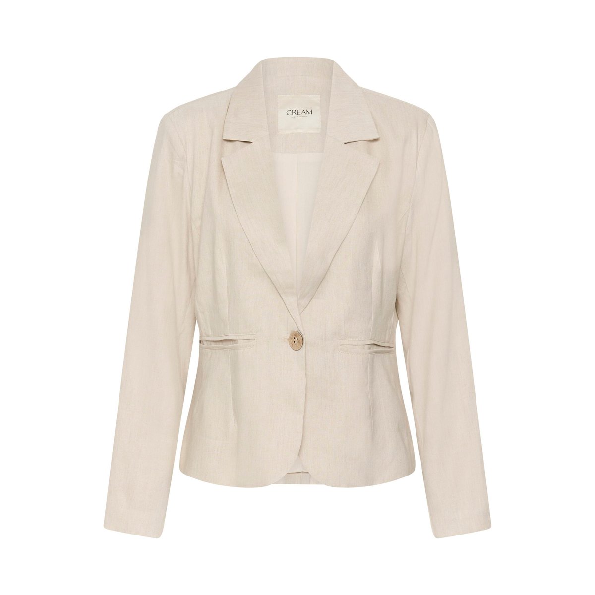 Blazer beige perfectly pale melange, CREAM