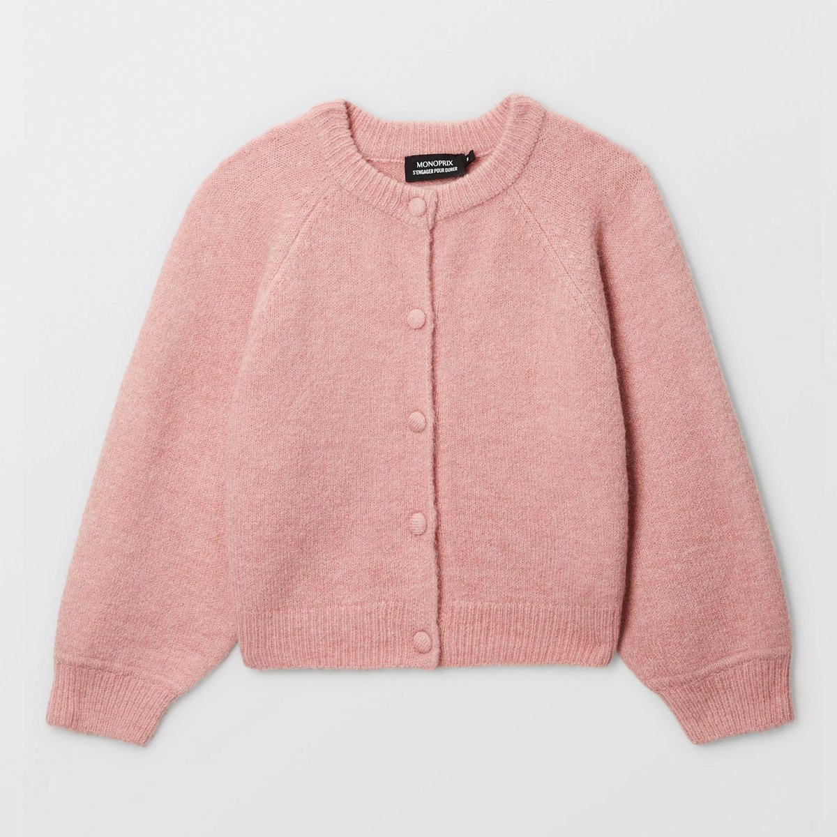 Cardigan uni soie, MONOPRIX