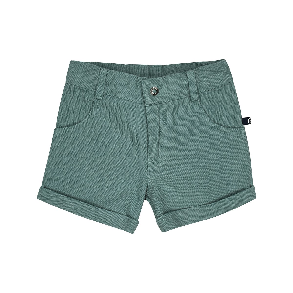 Short rosaria en toile nattée bleu, SUCRE D'ORGE