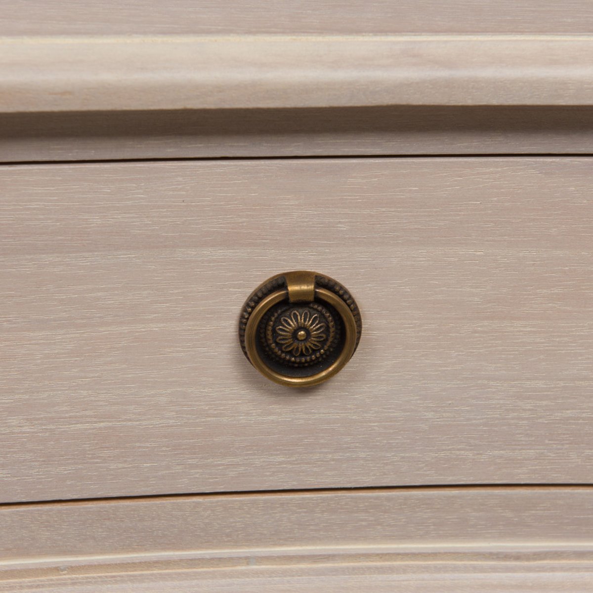 Console 2 tiroirs en bois L120 cm Carrousel crème / ivoire, AMADEUS