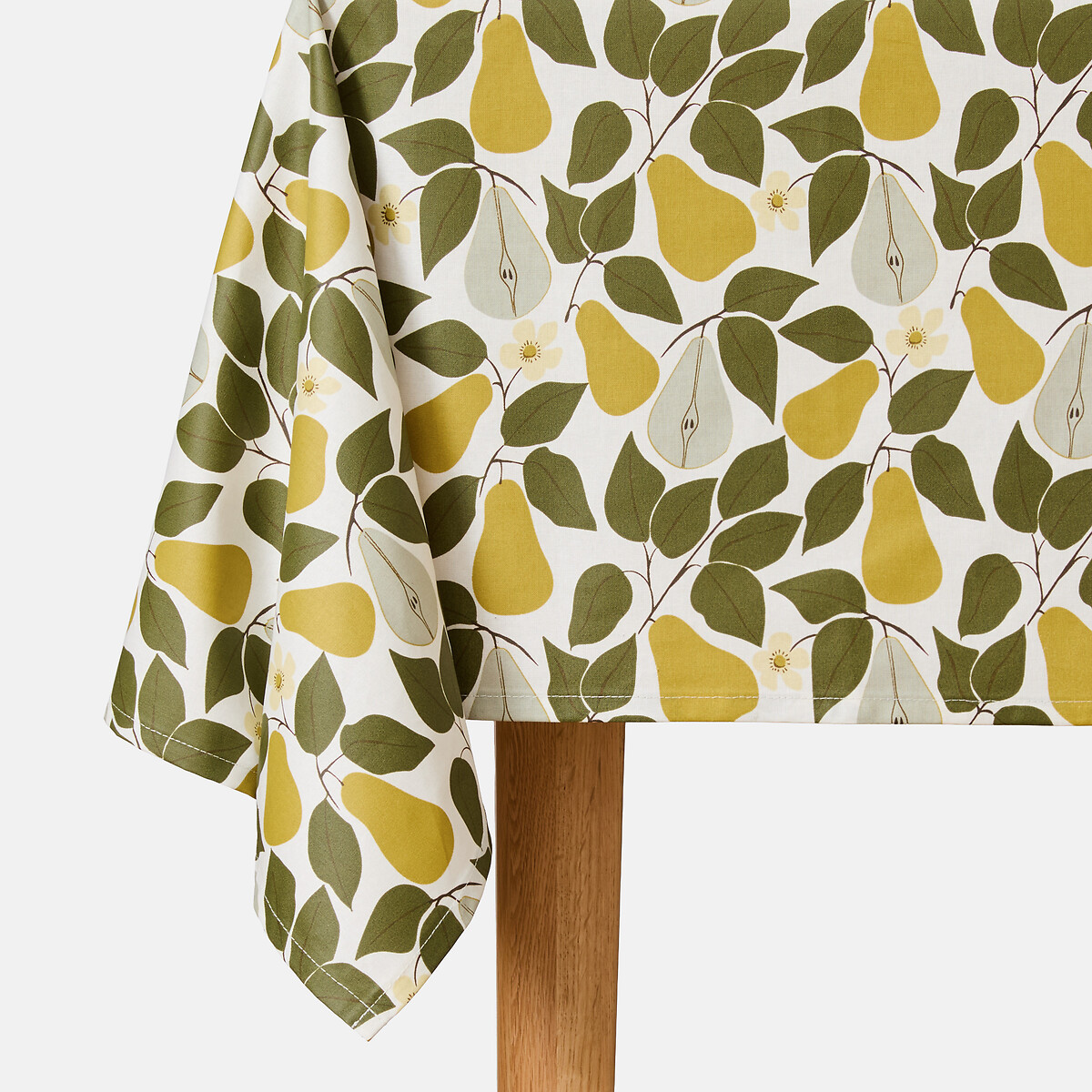 Mantel estampado en algodón resinado flexible, VINTAGE PEAR estampado, LA REDOUTE INTERIEURS