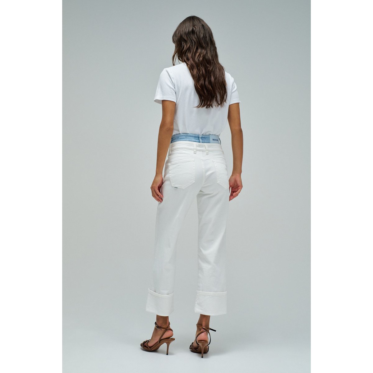 JEAN FAITH PUSH IN STRAIGHT beige, SALSA JEANS
