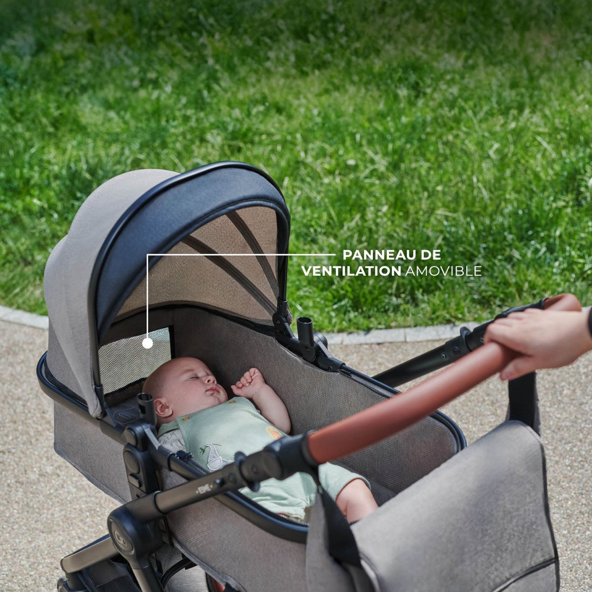 Poussette Esme Pro 3 en 1 gris, noir, KINDERKRAFT