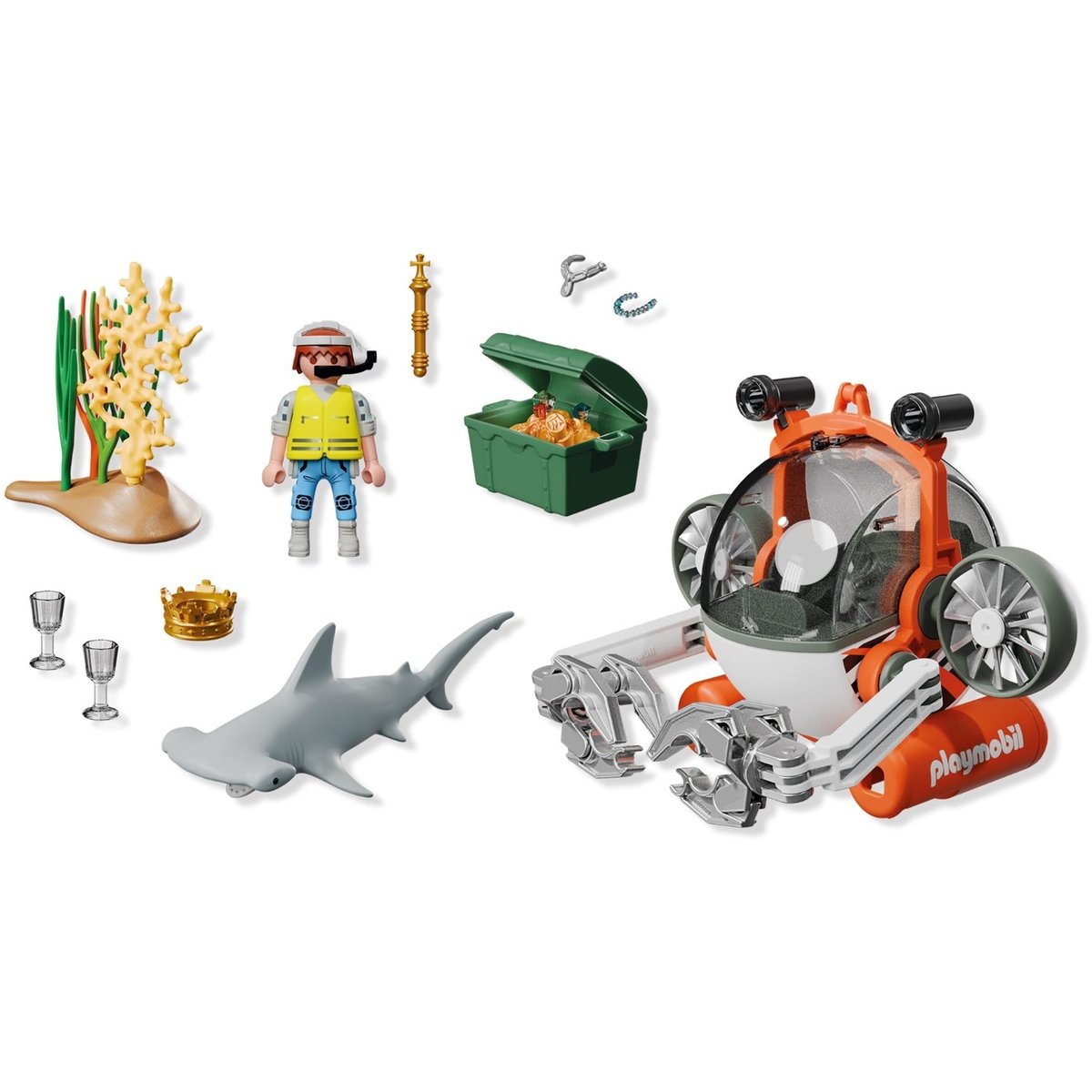 Chasse au trésor sous-marin multicolore, PLAYMOBIL