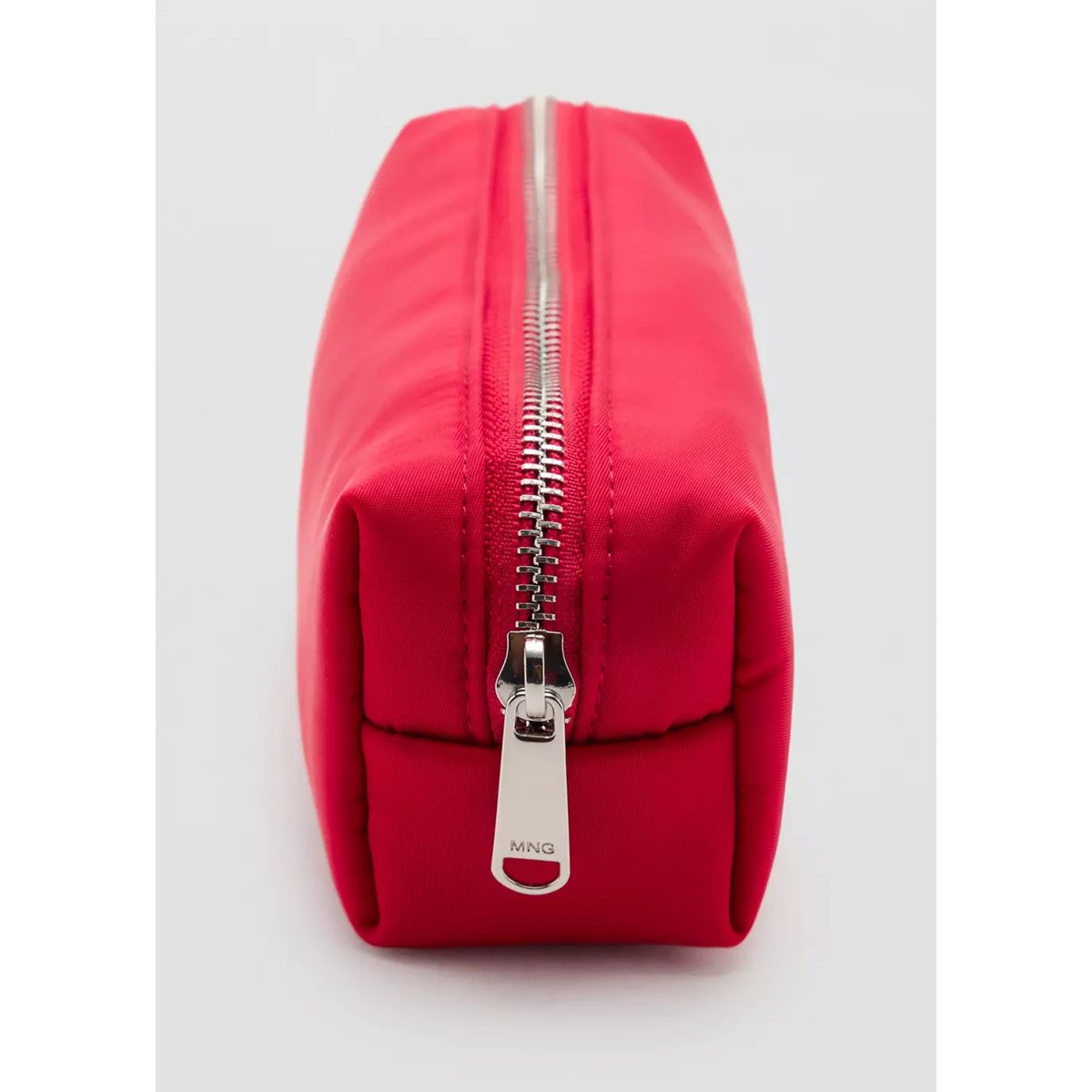 Trousse nylon fermeture Éclair rouge, MANGO