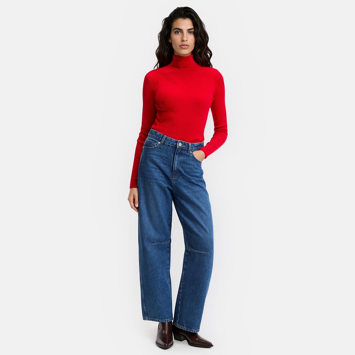 Jean large barrel, Signature, ARMIDE bleu stone, LA REDOUTE COLLECTIONS