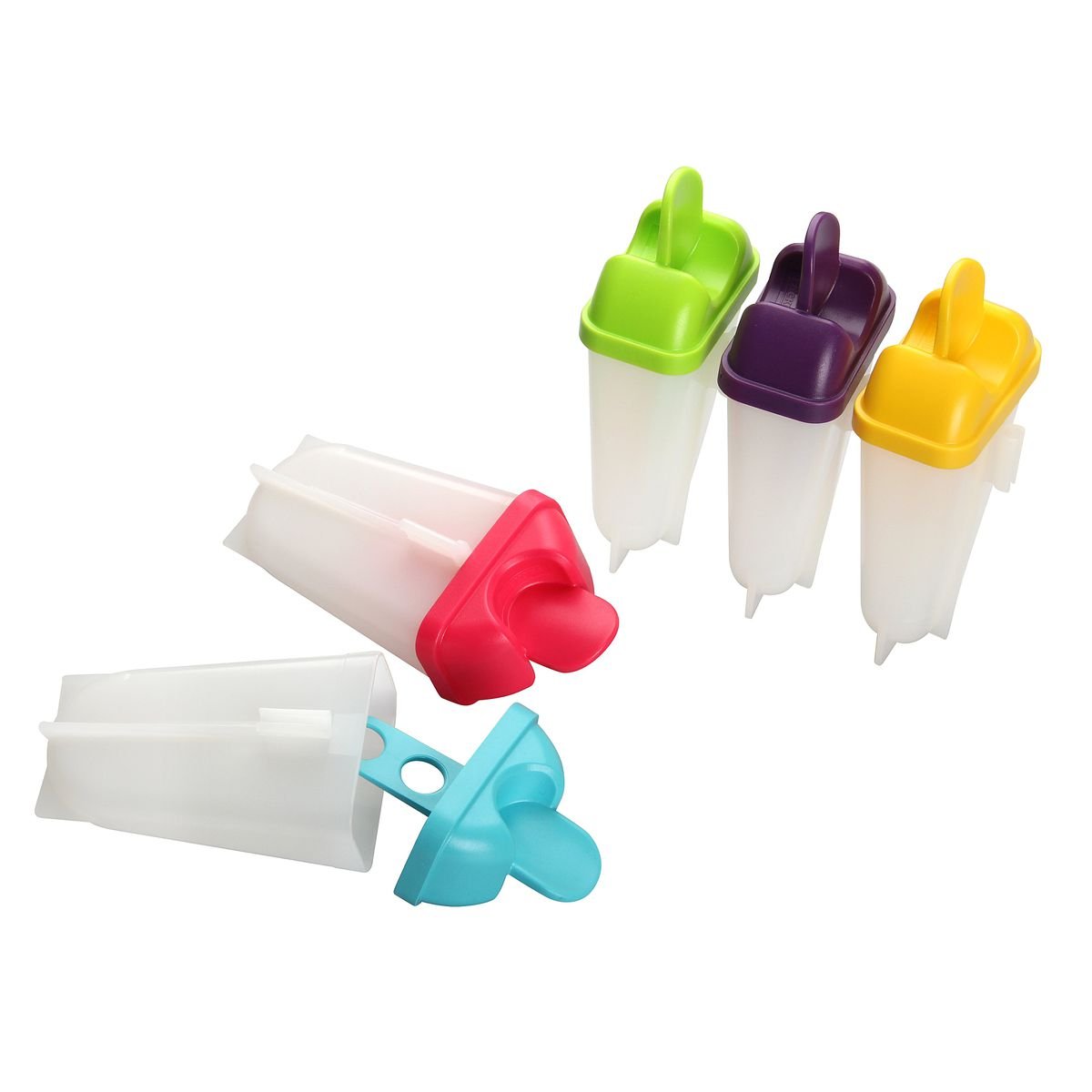 Lot de 2 moules à glaces 11,5/11,5 cm COLORS EDITION blanc, FACKELMANN