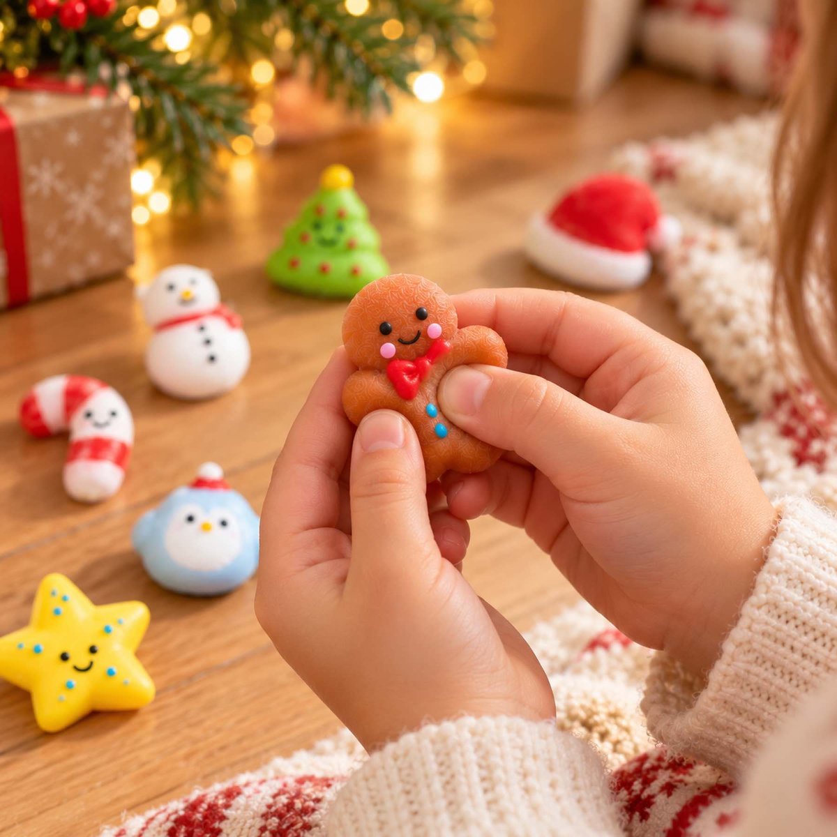 Calendrier de l'Avent Squishy 24 jouets antistress Merry Squishmas multicolore, GREAT PRETENDERS