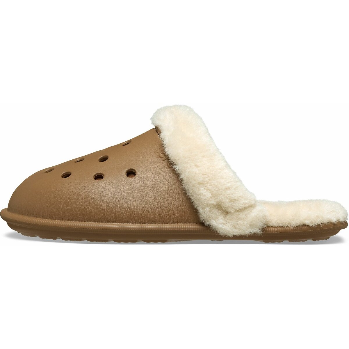 Chaussons Classic Fuzz marron clair, CROCS