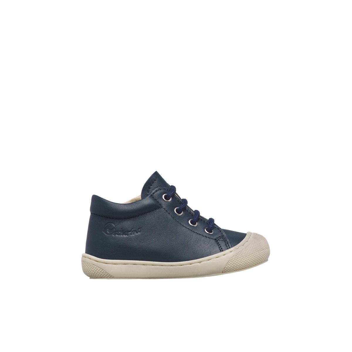 Chaussures premiers pas en cuir avec zip COCOON ZIP marine-, NATURINO
