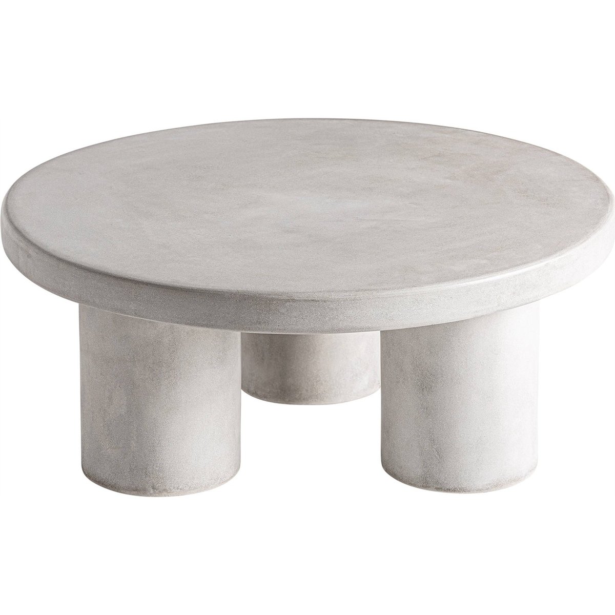 Table basse en grès finition vieillie gris effet vieilli contemporain, RECOLLECTION
