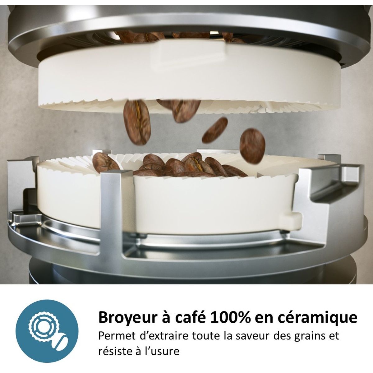 Expresso Broyeur Silent Brew EP3329/70 couleur unique, PHILIPS