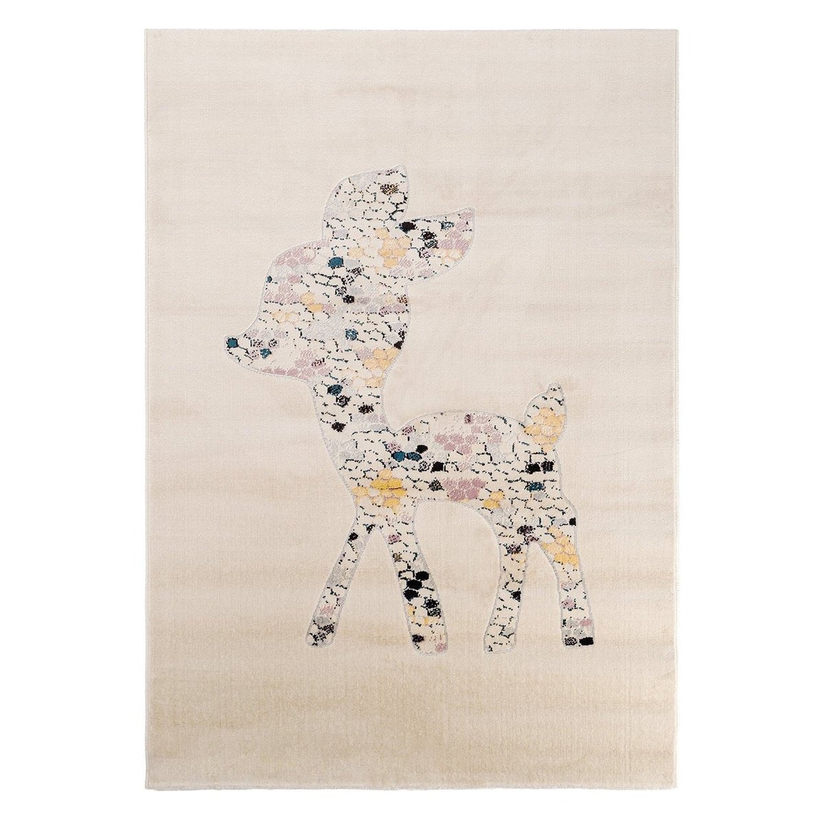Tapis enfant doux à poils ras FAON palette colorée, AFK LIVING