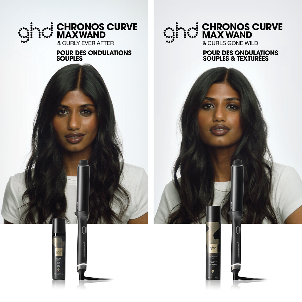 Krultang Chronos Curve Max antraciet grijs, GHD